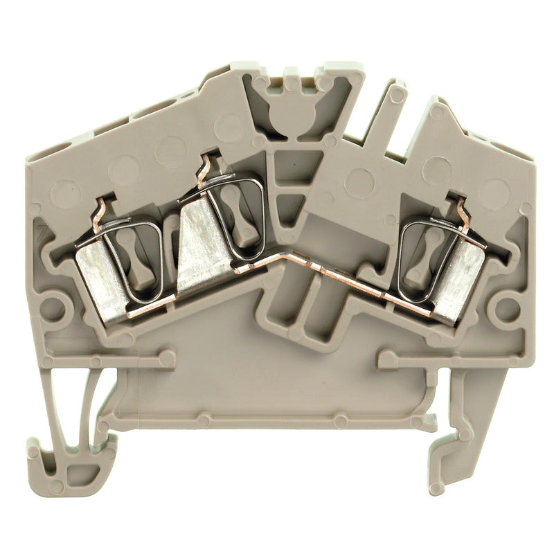 1706010000 - ZDU 2.5-2/3AN TERMINAL BLOCK CONNECTOR 3 POSITION FEED THROUGH BEIGE 12-26 AWG. Sold in units of 1