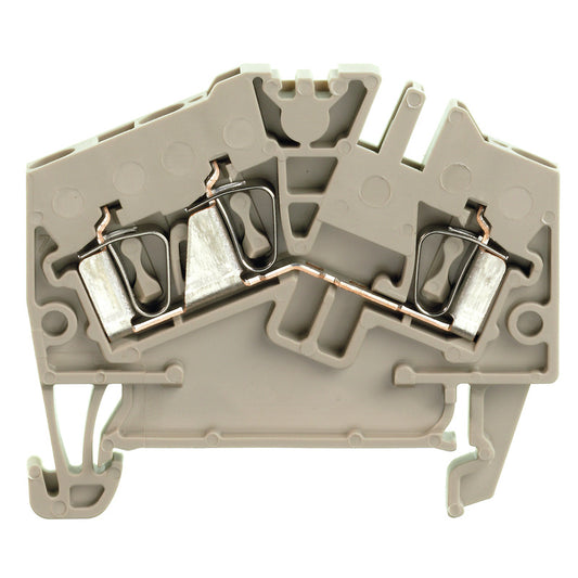 1706010000 - ZDU 2.5-2/3AN TERMINAL BLOCK CONNECTOR 3 POSITION FEED THROUGH BEIGE 12-26 AWG. Sold in units of 1