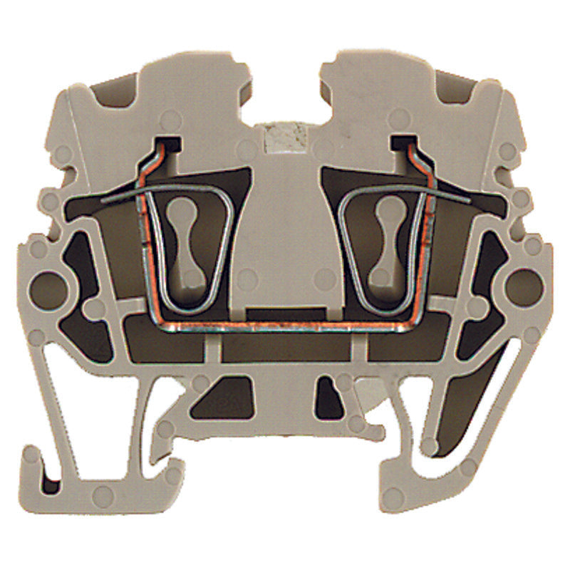 1720920000 - ZDUA 2.5-2, TERMINAL BLOCK CONNECTOR 2 POSITION FEED THROUGH BEIGE 12-26 AWG. Sold in units of 1
