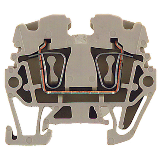 1720920000 - ZDUA 2.5-2, TERMINAL BLOCK CONNECTOR 2 POSITION FEED THROUGH BEIGE 12-26 AWG. Sold in units of 1