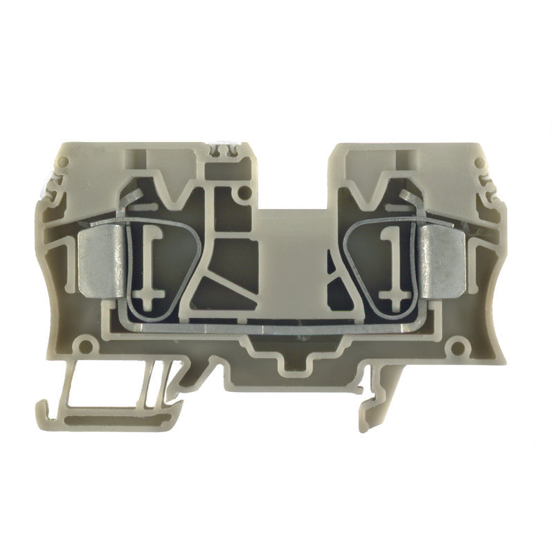1746750000 - ZDU 10 TERMINAL BLOCK CONNECTOR 2 POSITION FEED THROUGH BEIGE 6-16 AWG. Sold in units of 1