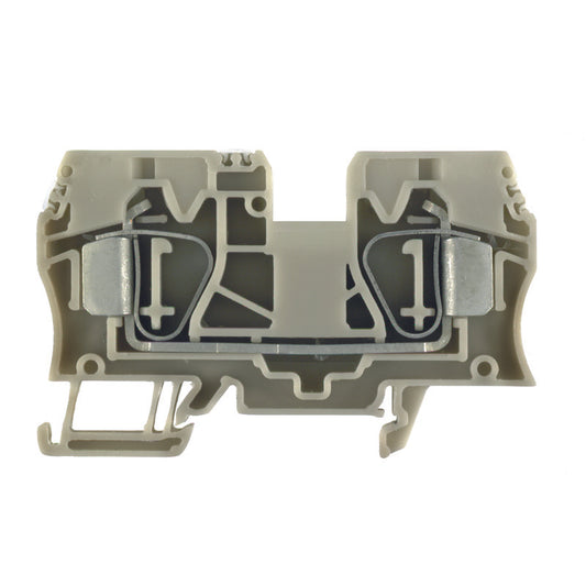 1746750000 - ZDU 10 TERMINAL BLOCK CONNECTOR 2 POSITION FEED THROUGH BEIGE 6-16 AWG. Sold in units of 1