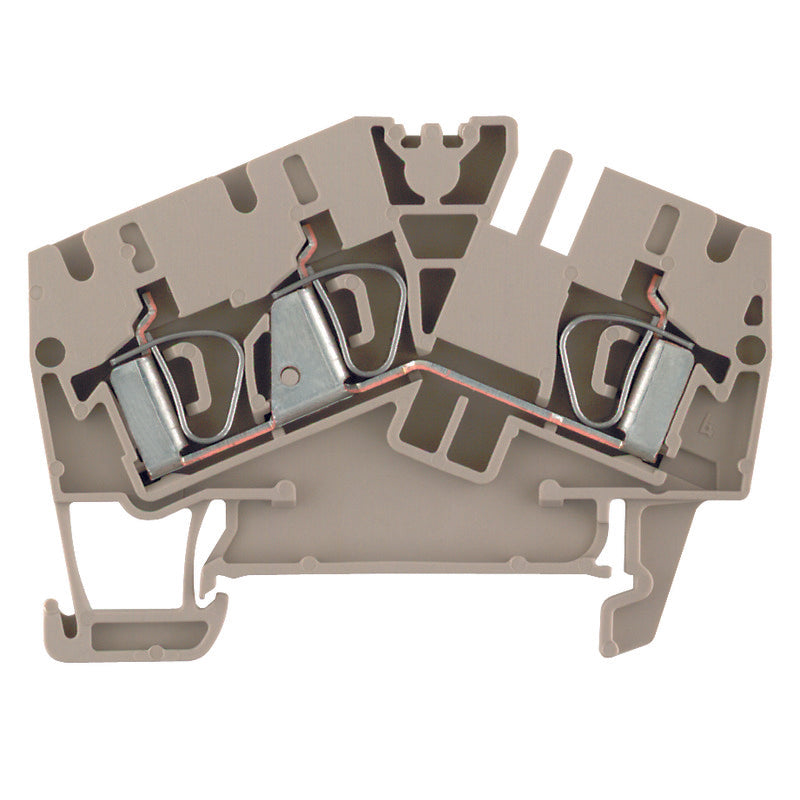 1770360000 - ZDU 4-2/3AN TERMINAL BLOCK CONNECTOR 3 POSITION FEED THROUGH BEIGE 10-26 AWG. Sold in units of 1