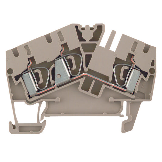 1770360000 - ZDU 4-2/3AN TERMINAL BLOCK CONNECTOR 3 POSITION FEED THROUGH BEIGE 10-26 AWG. Sold in units of 1