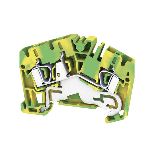 1770390000 - ZPE 4-2/3AN TERMINAL BLOCK CONNECTOR 3 POSITION GROUND, EARTH GREEN, YELLOW 10-26 AWG. Sold in units of 1
