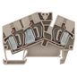 1771410000 - ZDU 6-2/3AN TERMINAL BLOCK CONNECTOR 3 POSITION FEED THROUGH BEIGE 8-22 AWG. Sold in units of 1