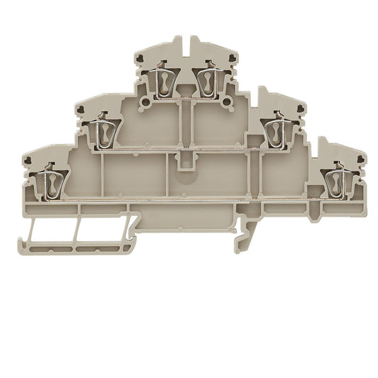 1782300000 - ZDLD 2.5-2N TERMINAL BLOCK CONNECTOR 6 POSITION FEED THROUGH BEIGE 12-26 AWG. Sold in units of 1