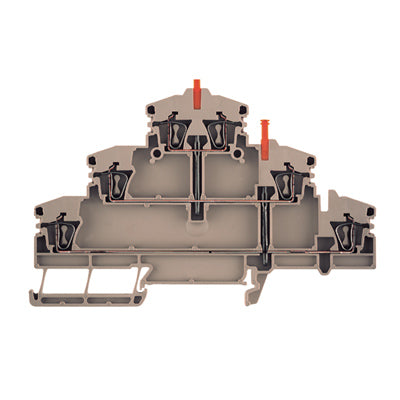 1782320000 - ZDLD 2.5-2VN TERMINAL BLOCK CONNECTOR 6 POSITION FEED THROUGH BEIGE 12-26 AWG. Sold in units of 1