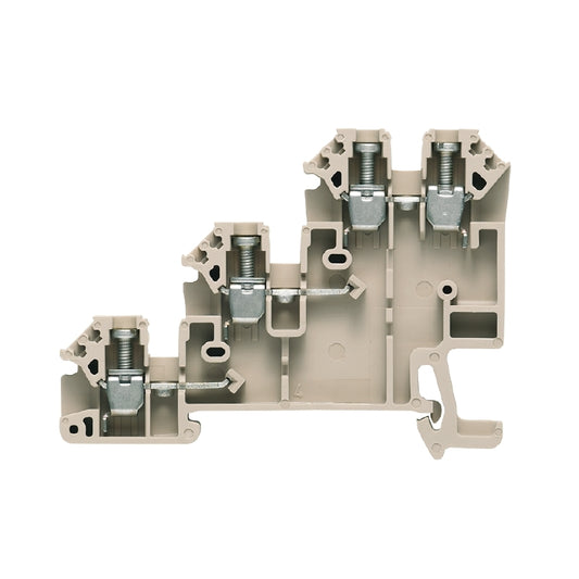 1783820000 - DLI 2.5, WM TERMINAL BLOCK CONNECTOR 4 POSITION FEED THROUGH, ISOLATED (2) BEIGE 12-26 AWG. Sold in units of 1