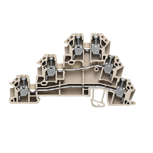 1784180000 - DLD 2.5 DB, TERMINAL BLOCK CONNECTOR 6 POSITION FEED THROUGH BEIGE 12-26 AWG. Sold in units of 1