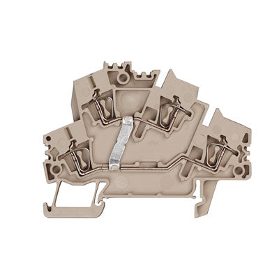 1791030000 - ZDK 2.5-2, V TERMINAL BLOCK CONNECTOR 4 POSITION FEED THROUGH BEIGE 12-30 AWG. Sold in units of 1