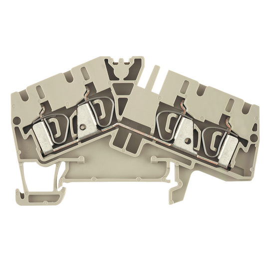 1806980000 - ZDU 4-2/4AN TERMINAL BLOCK CONNECTOR 4 POSITION FEED THROUGH BEIGE 10-26 AWG. Sold in units of 1