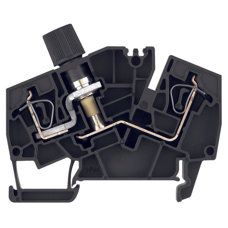 1826050000 - ZSI 6-2X2AN/G20 TERMINAL BLOCK CONNECTOR 2 POSITION DISCONNECT BLACK 12-26 AWG. Sold in units of 1
