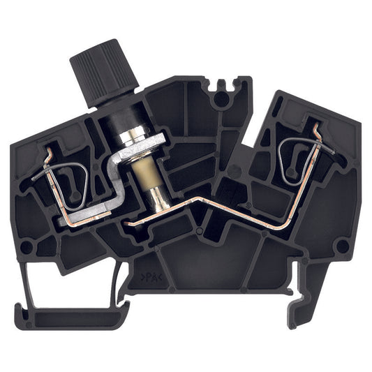 1826050000 - ZSI 6-2X2AN/G20 TERMINAL BLOCK CONNECTOR 2 POSITION DISCONNECT BLACK 12-26 AWG. Sold in units of 1