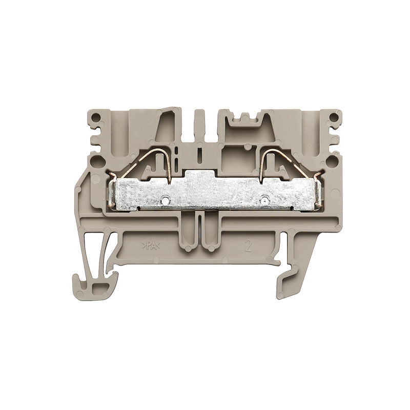 1896110000 - PDU 2.5/4 TERMINAL BLOCK CONNECTOR 2 POSITION FEED THROUGH BEIGE 10-26 AWG. Sold in units of 1