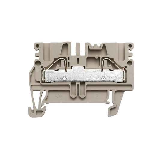 1896110000 - PDU 2.5/4 TERMINAL BLOCK CONNECTOR 2 POSITION FEED THROUGH BEIGE 10-26 AWG. Sold in units of 1