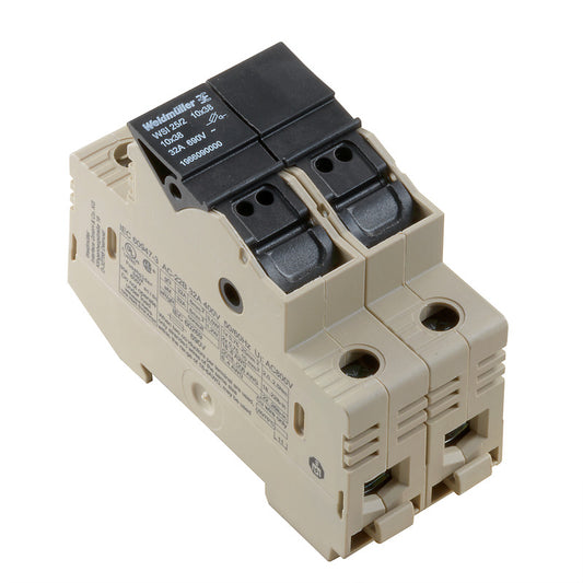 1966090000 - WSI 25/2 10X38 TERMINAL BLOCK CONNECTOR 4 POSITION DISCONNECT BEIGE. Sold in units of 1
