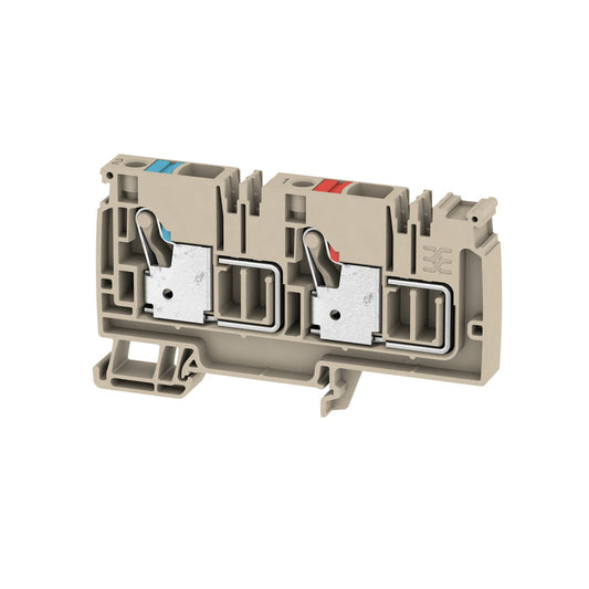 1988250000 - AAP14 10 LO-LO TERMINAL BLOCK CONNECTOR 2 POSITION ISOLATED BEIGE 6-20 AWG. Sold in units of 1