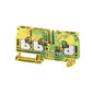 1991850000 - A3C 6 PE TERMINAL BLOCK CONNECTOR 3 POSITION GROUND, EARTH GREEN, YELLOW 8-22 AWG. Sold in units of 1