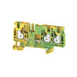 2051410000 - A3C 4 PE TERMINAL BLOCK CONNECTOR 3 POSITION GROUND, EARTH GREEN, YELLOW 10-28 AWG. Sold in units of 1
