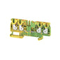 2051560000 - A4C 4 PE / 4MM 2 IN 2 OUT TERMINAL BLOCK CONNECTOR 4 POSITION GROUND, EARTH GREEN, YELLOW 10-28 AWG. Sold in units of 1