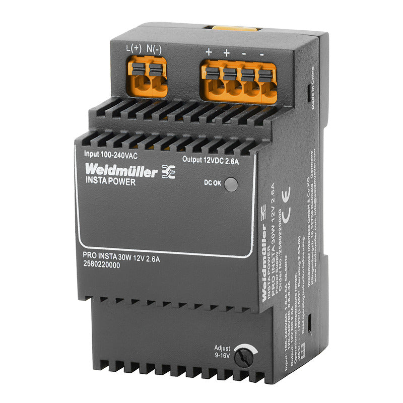 2580220000 - POWER SUPPLY 12 VOLT 2.6 AMPÈRES. Sold in units of 1