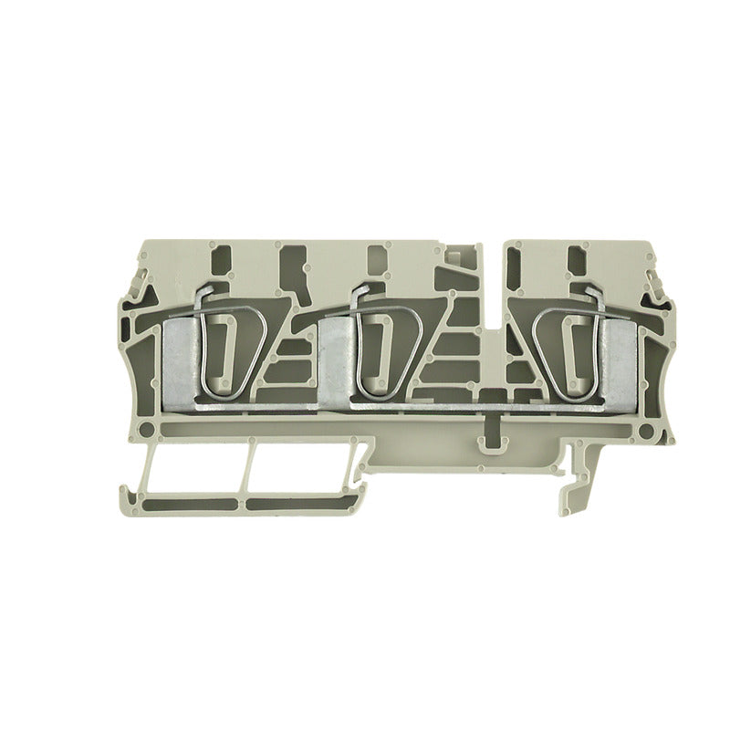 7907410000 - ZDU 6/3 AN TERMINAL BLOCK CONNECTOR 3 POSITION FEED THROUGH BEIGE 8-22 AWG. Sold in units of 1