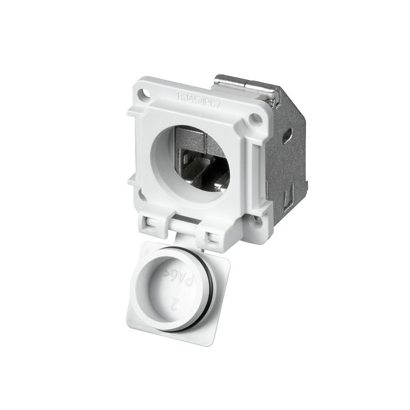 8808450000 - IE-XM-RJ45/RJ45-IP67 FLANGE MODULAR COUPLER CONNECTOR JACK, 8P8C (RJ45) TO JACK, 8P8C (RJ45) CAT5 SHIELDED. Sold in units of 1