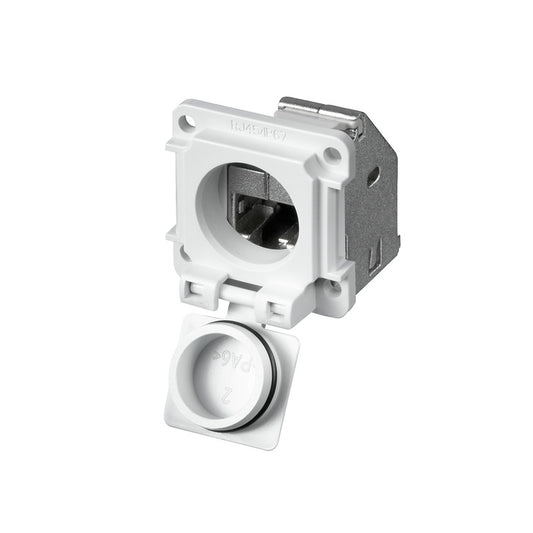 8808450000 - IE-XM-RJ45/RJ45-IP67 FLANGE MODULAR COUPLER CONNECTOR JACK, 8P8C (RJ45) TO JACK, 8P8C (RJ45) CAT5 SHIELDED. Sold in units of 1