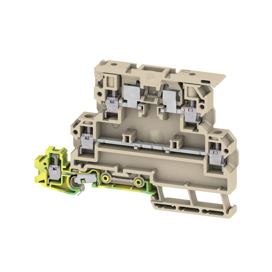 9532450000 - KDKS 1/PE/35 DB WEMID TERMINAL BLOCK CONNECTOR 5 POSITION DISCONNECT, FEED THROUGH, ISOLATED BEIGE 12-26 AWG. Sold in units of 1