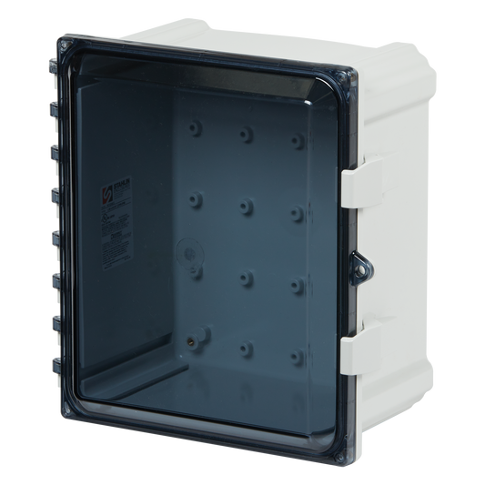 PC100806CC - POLYSTAR SERIES CLEAR COVER ENCLOSURE 10 X 8 X 7. Sold in units of 1