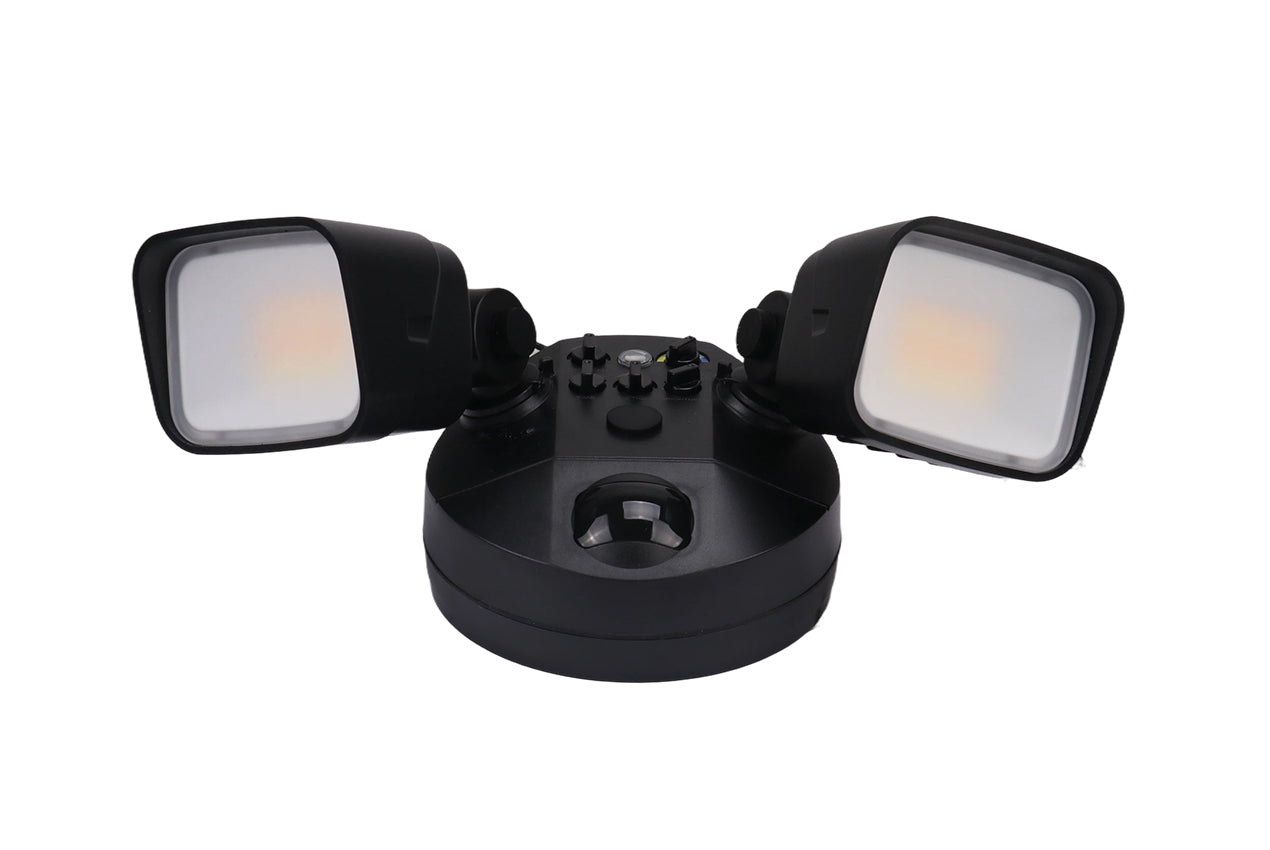 SS02-25W-2P-5CCT-BK - SECURITY LIGHTS POWER AND 5CCT SELECTABLE 120V. Sold in units of 1