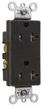 TR26342BK - TR DECO REC 20A 125V SIDE WIRE, BLACK. Sold in units of 1