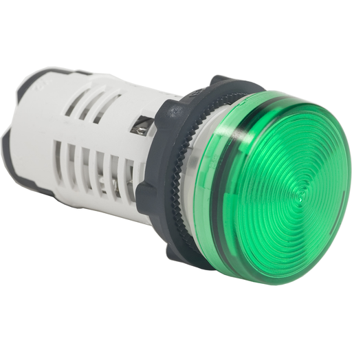 XB7EV03GP - PILOT LIGHT LED GREEN 120V. Sold in units of 1