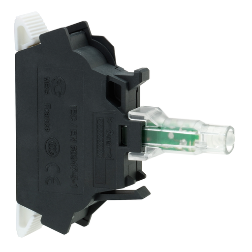 ZBVB45 - 24V AC/DC, LED, RED, WITH SPRING CLAMP. Sold in units of 1