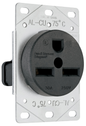 3801 - 30A 250V 2P 3WIRE GROUNDING FLUSH RECEPTACLE. Sold in units of 1