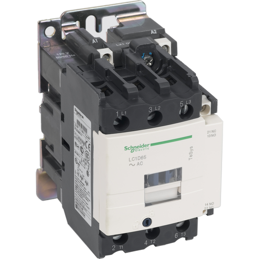 LC1D65B7 - CONT 65A 1NO+1NC 24V 50/60HZ. Sold in units of 1