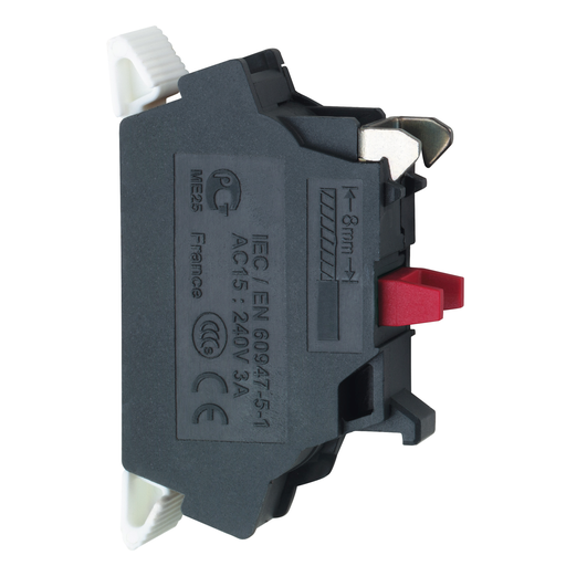 ZBE1025 - N/C CONTACT, WITH SPRING CLAMP. Sold in units of 1