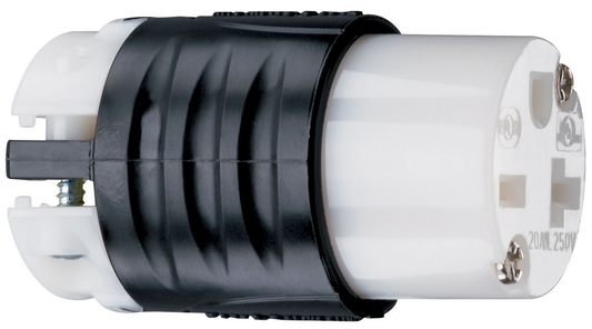 PS5469X - 20A 250V STRAIT BLD EHU SPEC GRD CONNECTOR BLACK & WHITE. Sold in units of 1