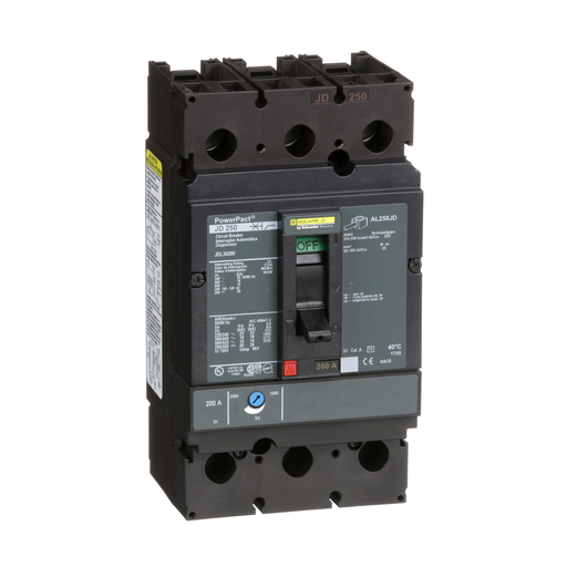 JDL36200 - 3P, 600V, 200A  MCCB. Sold in units of 1