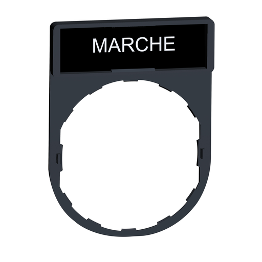 ZBY2103 - LEGEND PLATE FOR PUSHBUTTON SWITCH. Sold in units of 1