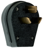 3861 - 30/50A 125/250V 3P 3WIRE NON-GROUNDING ANGLE PLUG BLACK. Sold in units of 1