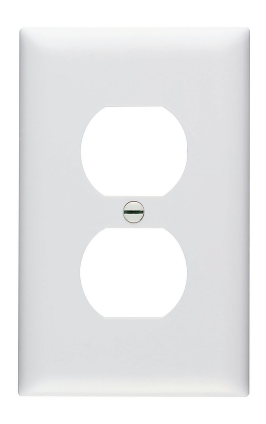 TP8W - TRADEMASTER 1G DUPLEX RECEPTACLE NYLON WP WHITE. Sold in units of 1