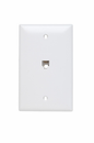 TPTE1W - 1G 4-CONDUCTOR MODULAR TELEPHONE JACK W/WP WHITE. Sold in units of 1