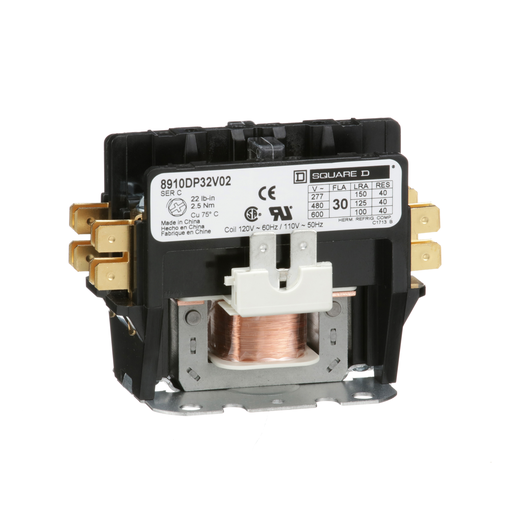 8910DP32V02 - CONT. BP CA 120/60-110/50HZ. Sold in units of 1