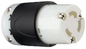 L630C - TURNLOK 30A 250V 2P 3-WIRE BLACK BACK WHITE FRONT BODY CON. Sold in units of 1