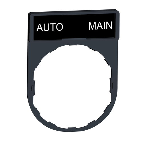 ZBY2164 - LEGEND PLATE FOR PUSHBUTTON SWITCH. Sold in units of 1