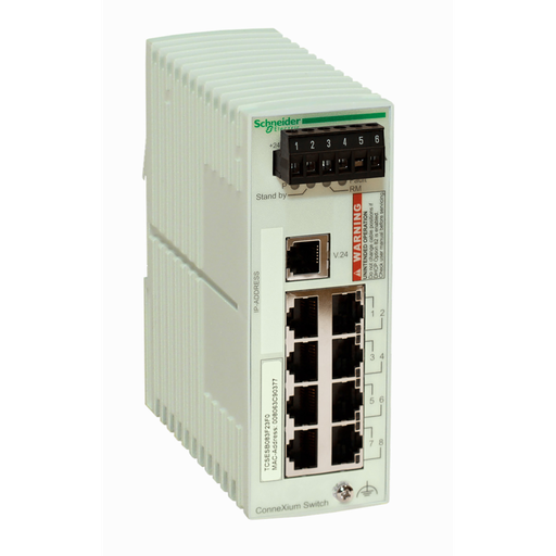 TCSESB083F23F0 - CONNEXIUM BASIC SWITCH 8TX. Sold in units of 1