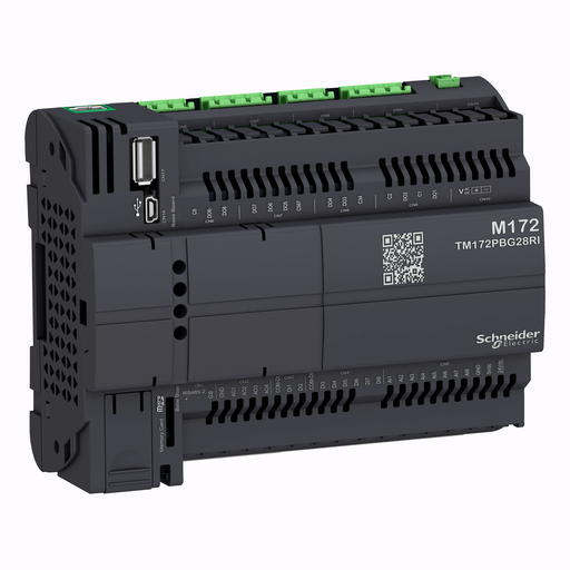 TM172PBG28RI - CONTROLLER,M171/M172/M173, PERFORMANCE, BLIND, 28 IO, ETHERNET, ISOLATED. Sold in units of 1