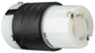L1430C - TURNLOK 30A 125/250V 3P 4-WIRE BLACK BACK WHITE FRONT CON. Sold in units of 1
